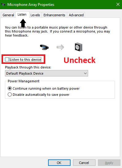uncheck